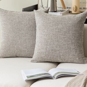 Kevin Textiles 2 Pack Sesame Grey 26" x 26" Pillow Covers